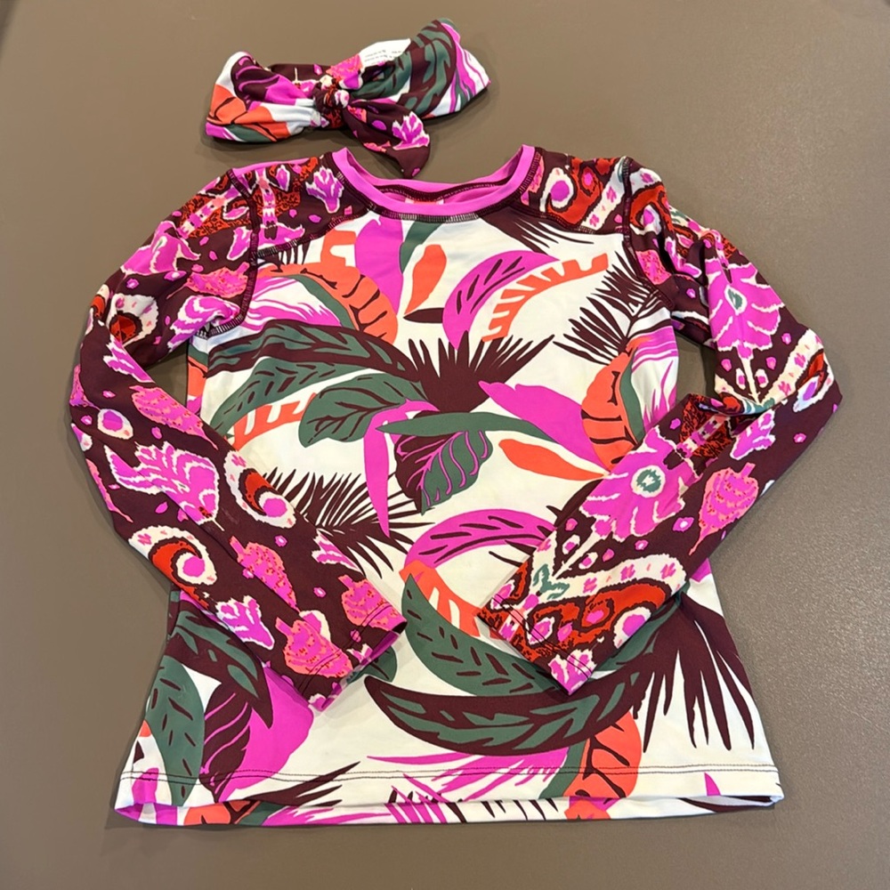 Maaji Rash guard and Hair AccessorySize 12